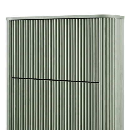 Maru 3-Door Shoe Storage Cabinet, Sage Green