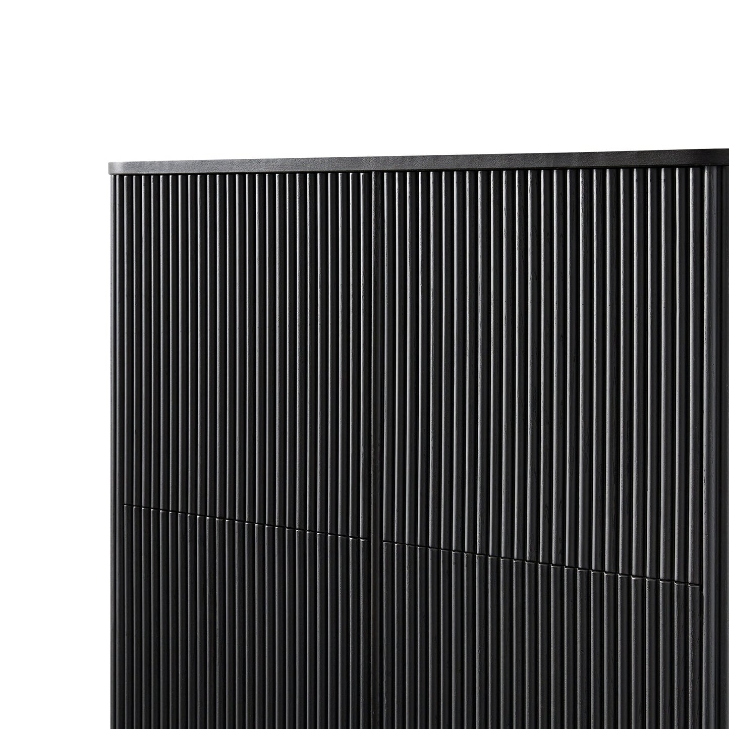 Maru 4-Door Shoe Storage Cabinet, Black