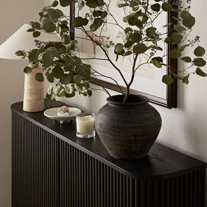 Maru 4-Door Shoe Storage Cabinet, Black