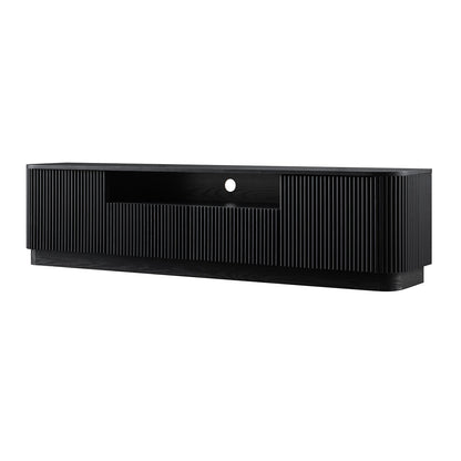 Maru 200cm Wide TV Unit with Drawers, Black