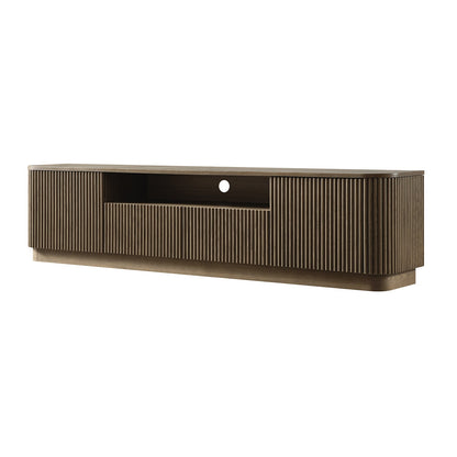 Maru 200cm Wide TV Unit with Drawers, Silver Oak