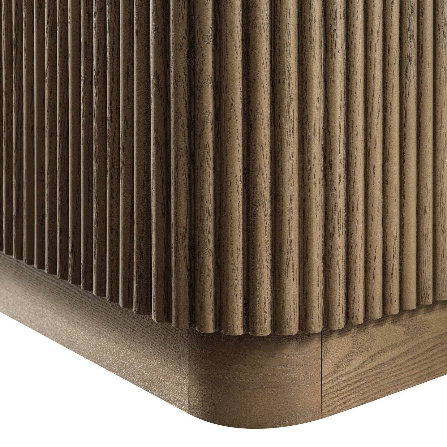 Maru 200cm Wide TV Unit with Drawers, Silver Oak