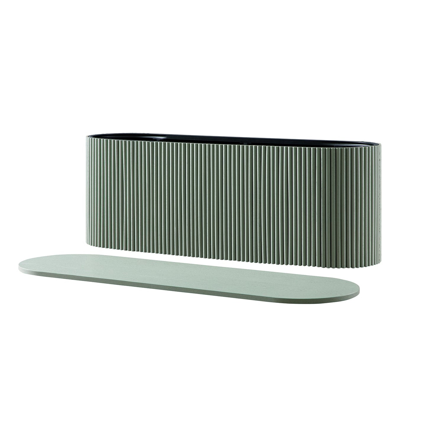 Maru Storage Ottoman Bench, Sage Green