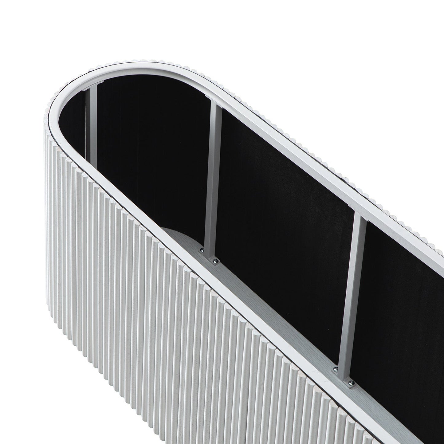 Maru Storage Ottoman Bench, Washed White