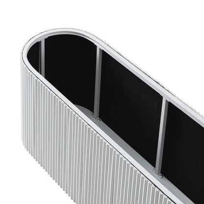 Maru Storage Ottoman Bench, Washed White