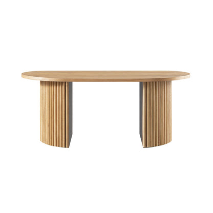 Maru Oval Coffee Table, Oak