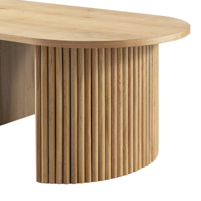 Maru Oval Coffee Table, Oak