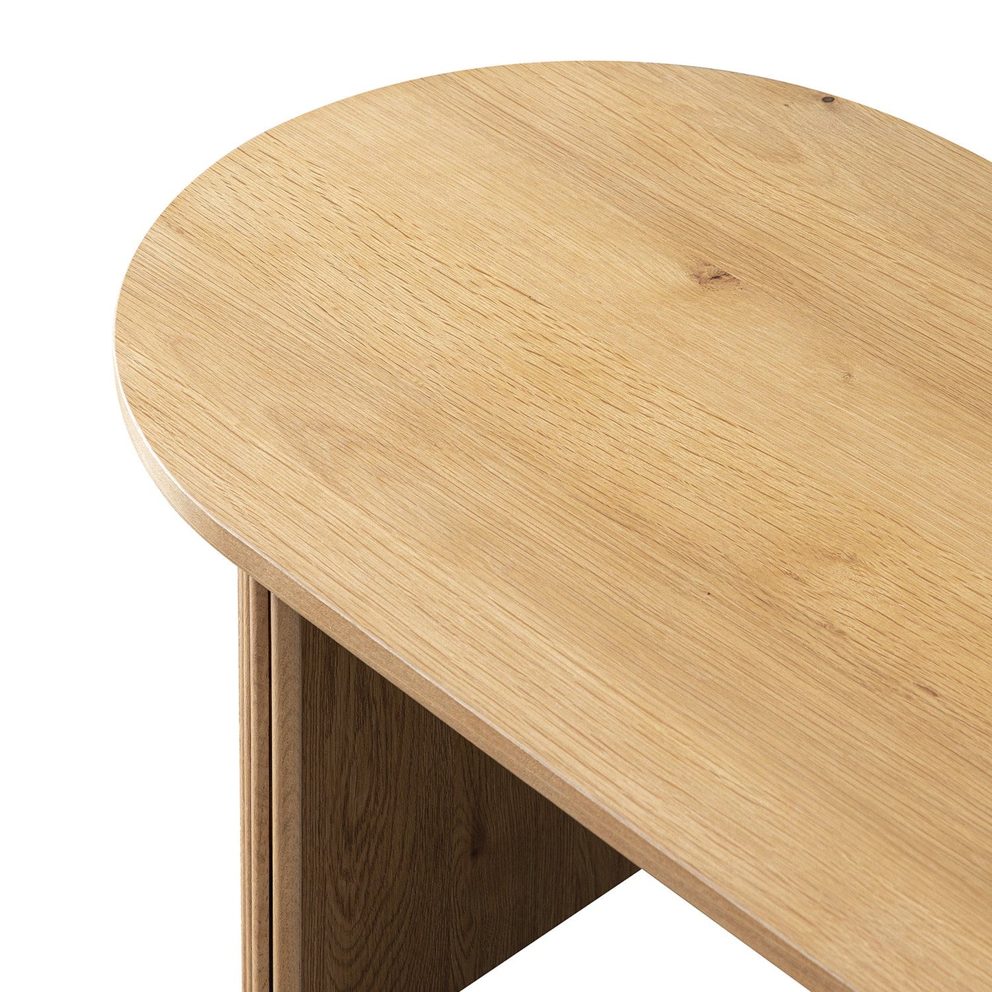 Maru Oval Coffee Table, Oak