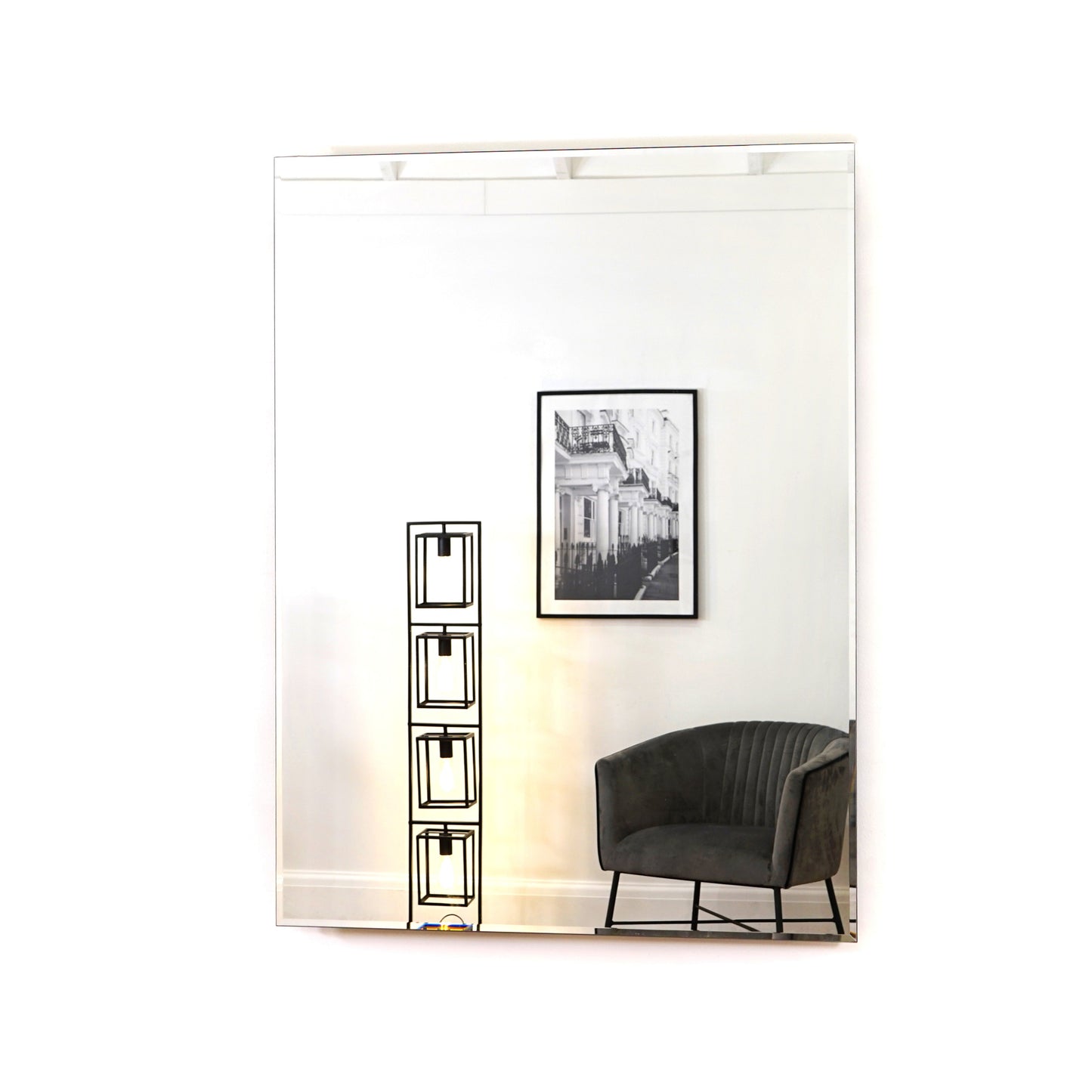 Edge - Large Frameless Rectangular Mirror 120cm x 90cm