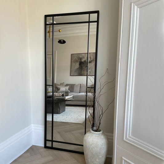 Bexley - Black Full Length Metal Mirror 180cm x 70cm