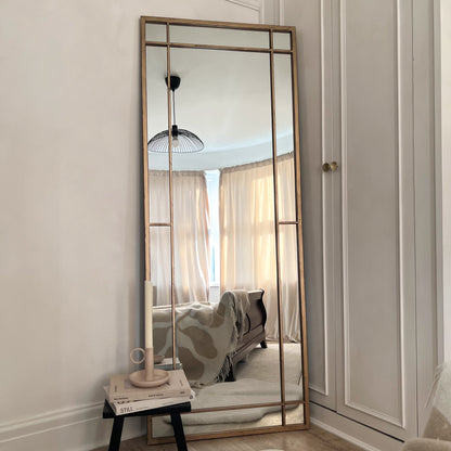 Bexley - Gold Full Length Metal Mirror 180cm x 70cm
