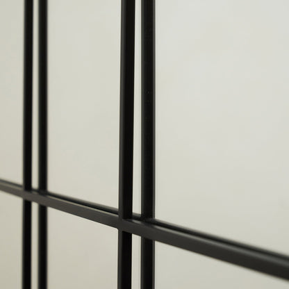 Brooklyn - Full Length Extra Large Black Arched Metal Mirror 200cm x 120cm