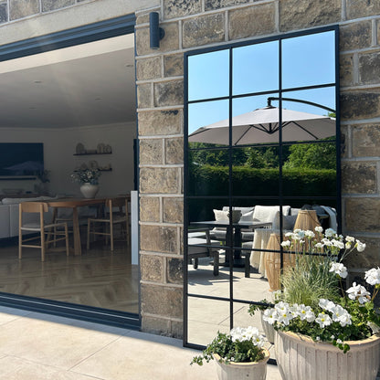 Brooklyn - Full Length Large Black Metal Mirror 180cm x 90cm