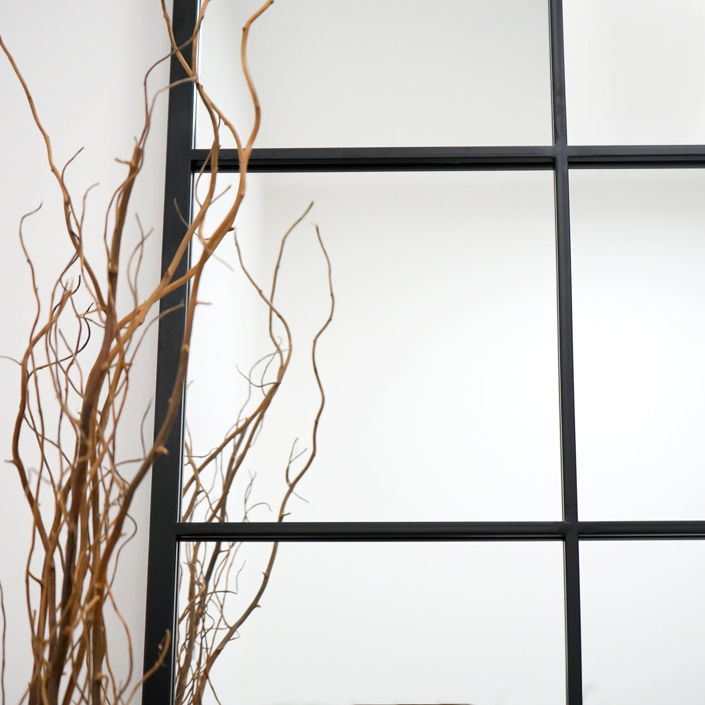 Brooklyn - Full Length Extra Large Black Metal Mirror 210cm x 120cm