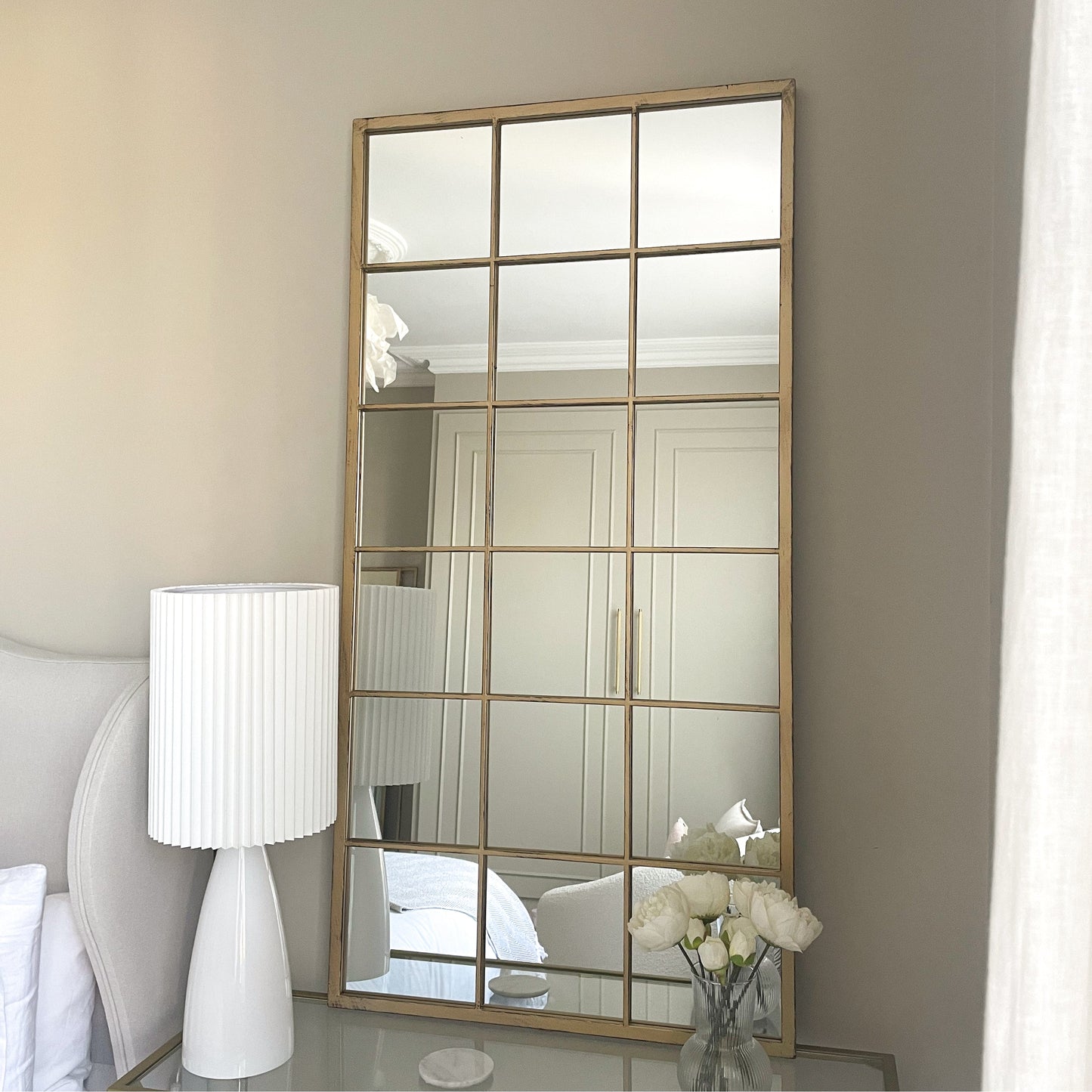 Brooklyn - Large Gold Metal Mirror 140cm x 70cm