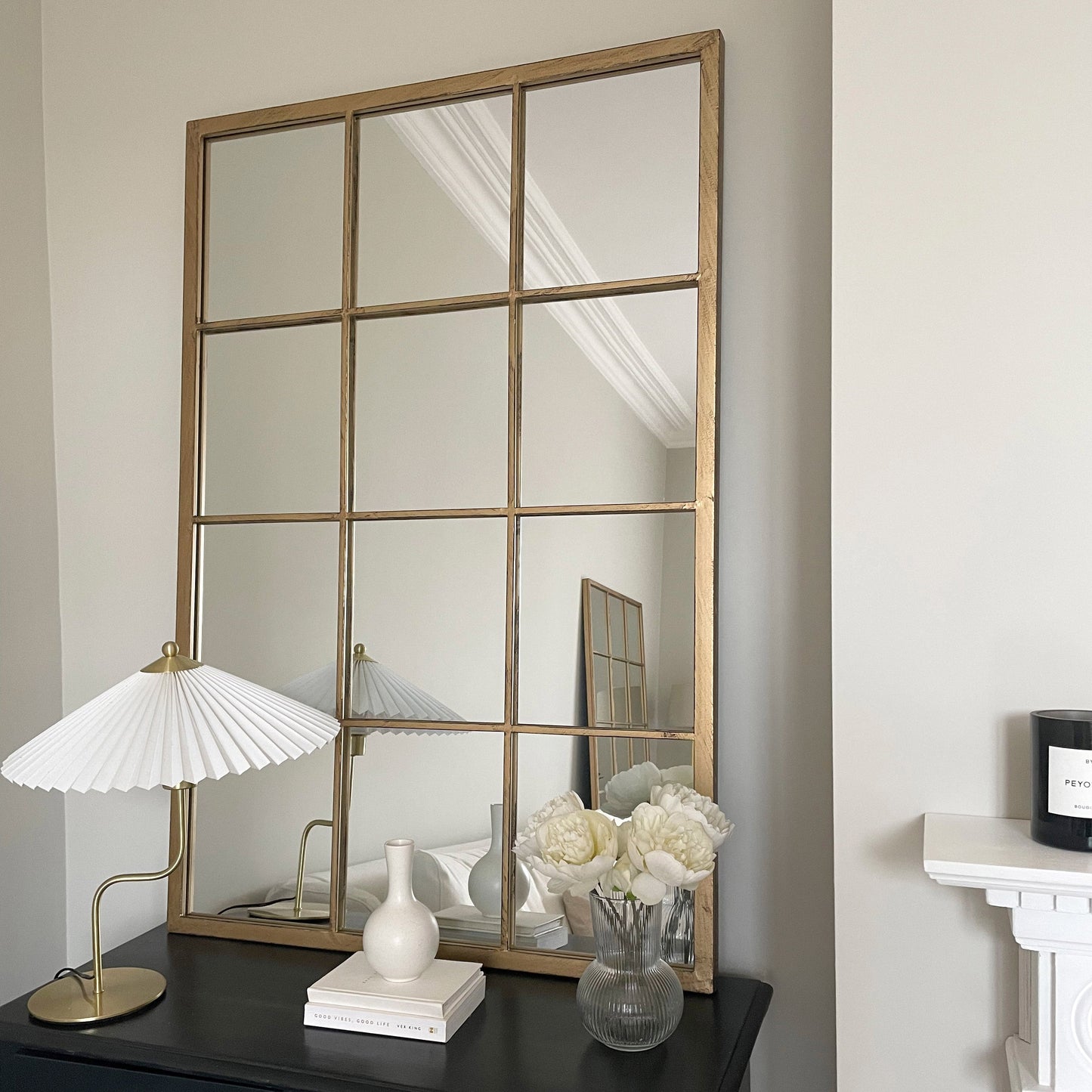 Brooklyn - Large Gold Metal Mirror 120cm x 80cm