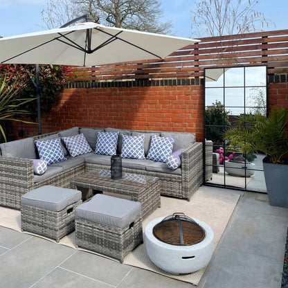 Brooklyn - Full Length Large Black Metal Mirror 180cm x 90cm