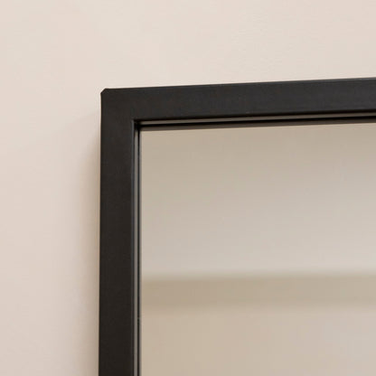 Camden - Black Industrial Full Length Metal Window Mirror 179cm x 119cm