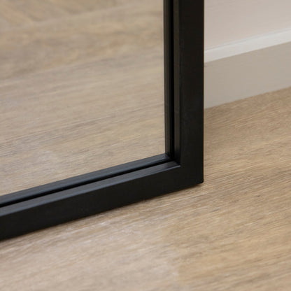Camden - Black Industrial Full Length Metal Window Mirror 179cm x 119cm