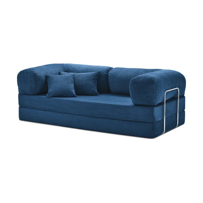 Nubo Compressed Blue Sofa – High-Quality Construction