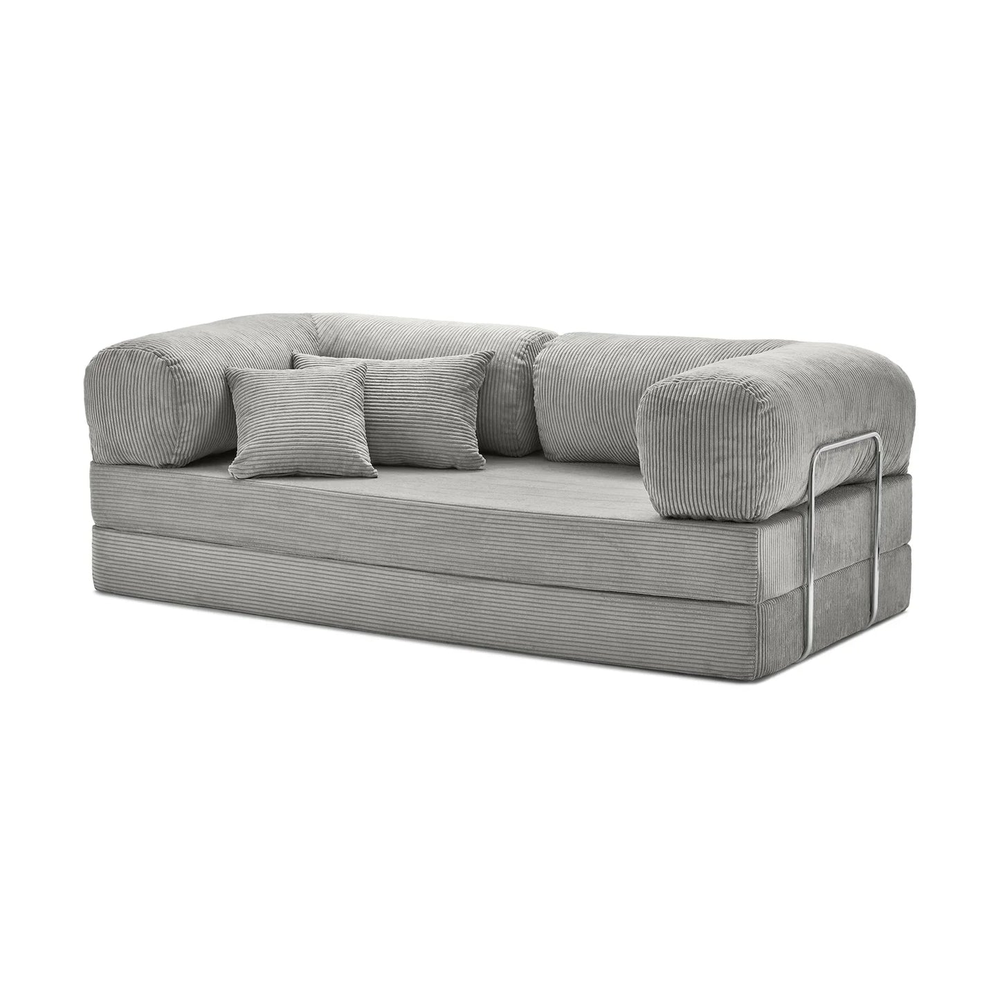 Nubo Compressed Grey Sofa - Compact Modern Design