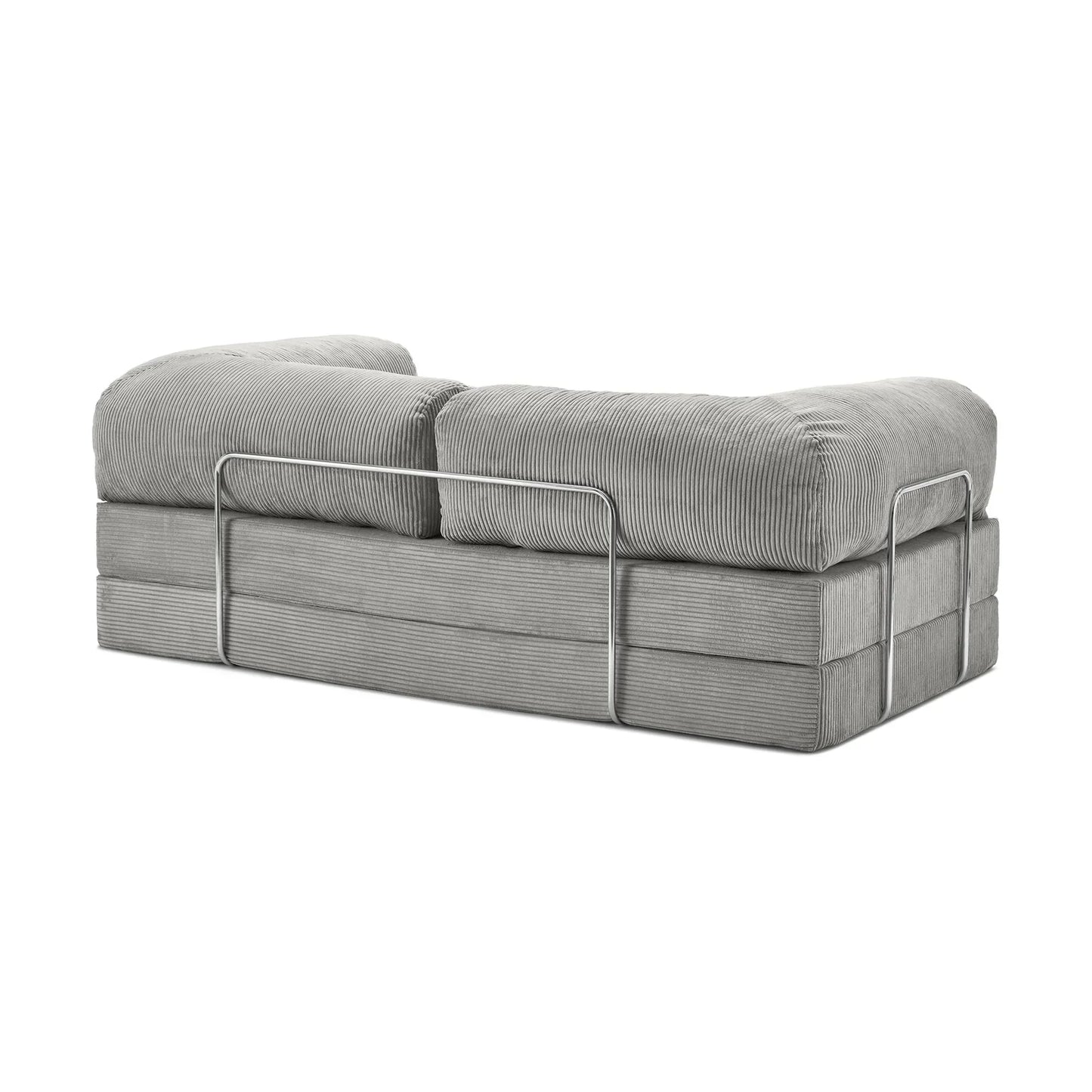 Nubo Compressed Grey Sofa - Compact Modern Design