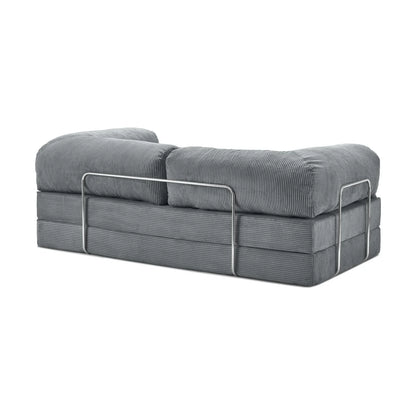 Nubo Compressed Gray Deep Tone Sofa - Same compact design, stylish appearance.