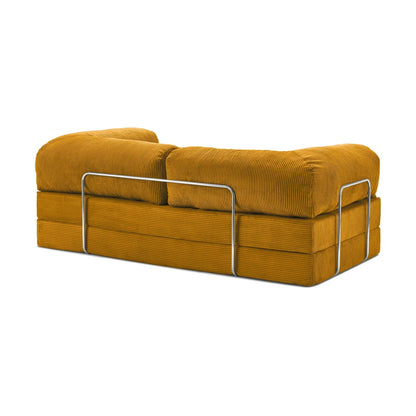 Nubo Compressed Mustard-Colored Sofa