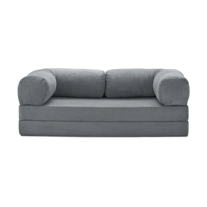 Nubo Compressed Gray Deep Tone Sofa - Same compact design, stylish appearance.