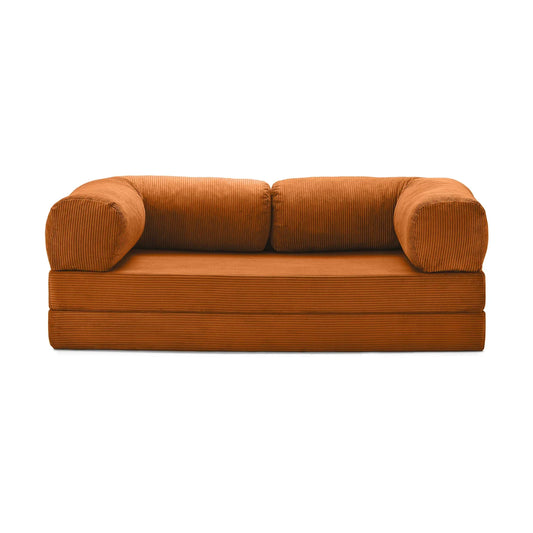 Nubo Compressed Orange Sofa: Space-Saving Design