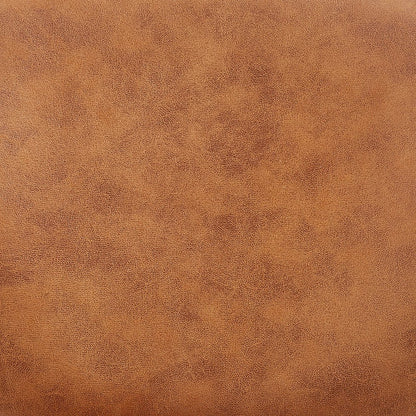 Kelmarsh Set of 2 Cognac Colour Vegan Leather Upholstered Dining Chairs