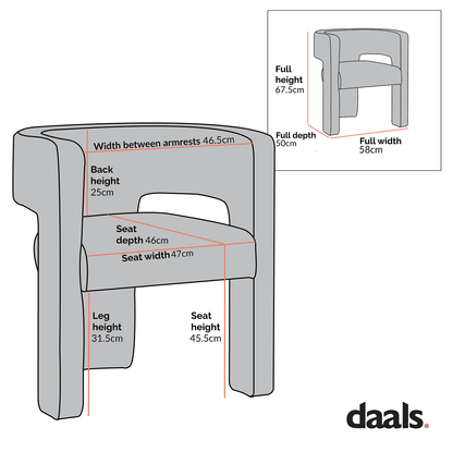 Greenwich Champagne Velvet Dining Chair