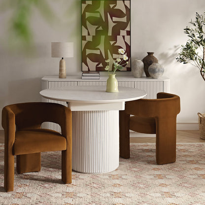 Greenwich Cinnamon Velvet Dining Chair