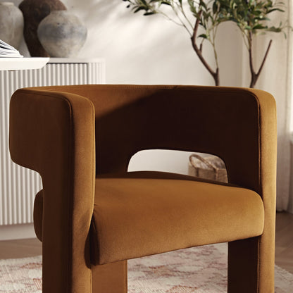 Greenwich Cinnamon Velvet Dining Chair