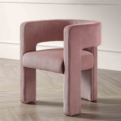 Greenwich Dusty Pink Corduroy Dining Chair