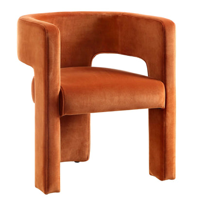 Greenwich Rust Velvet Dining Chair