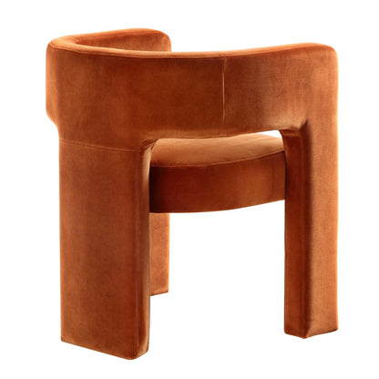 Greenwich Rust Velvet Dining Chair