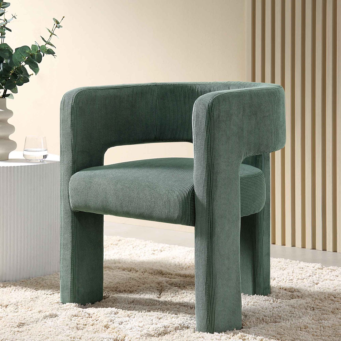 Greenwich Sage Green Corduroy Dining Chair