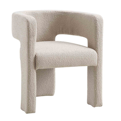Greenwich Light Taupe Boucle Dining Chair