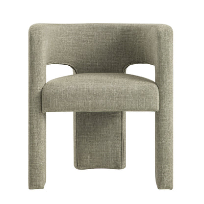 Greenwich Wheat Woven Textured Fabric Dining Chair