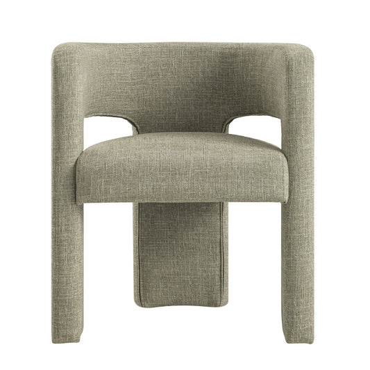 Greenwich Wheat Woven Textured Fabric Dining Chair