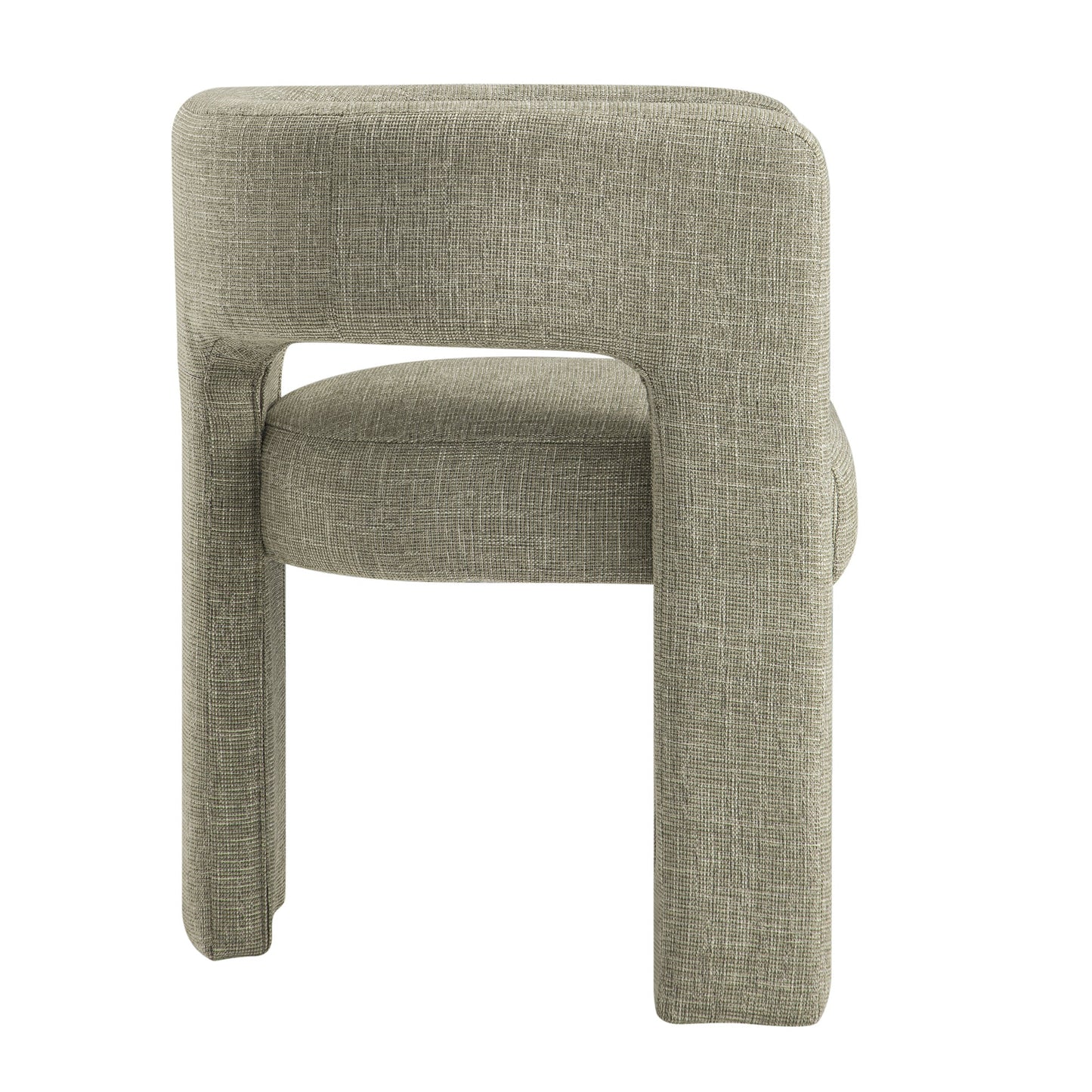Greenwich Wheat Woven Textured Fabric Dining Chair