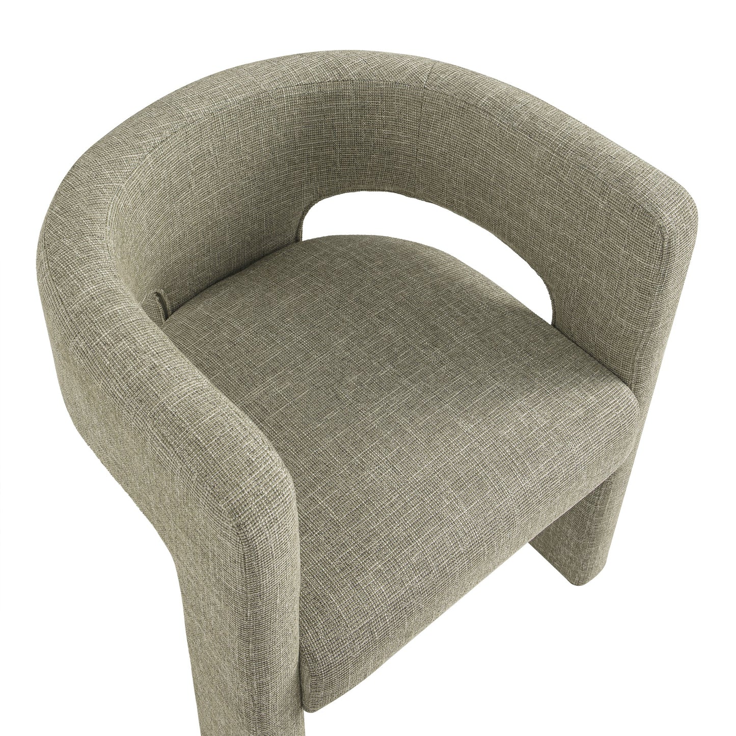 Greenwich Wheat Woven Textured Fabric Dining Chair