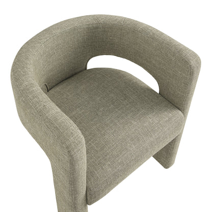 Greenwich Wheat Woven Textured Fabric Dining Chair