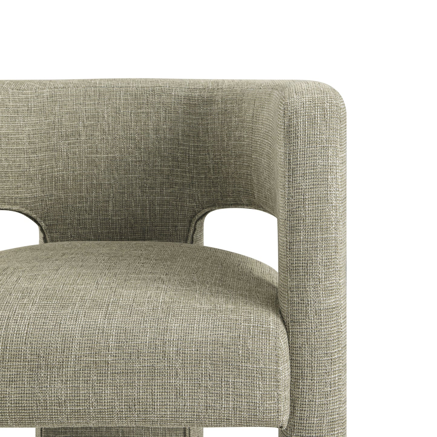 Greenwich Wheat Woven Textured Fabric Dining Chair
