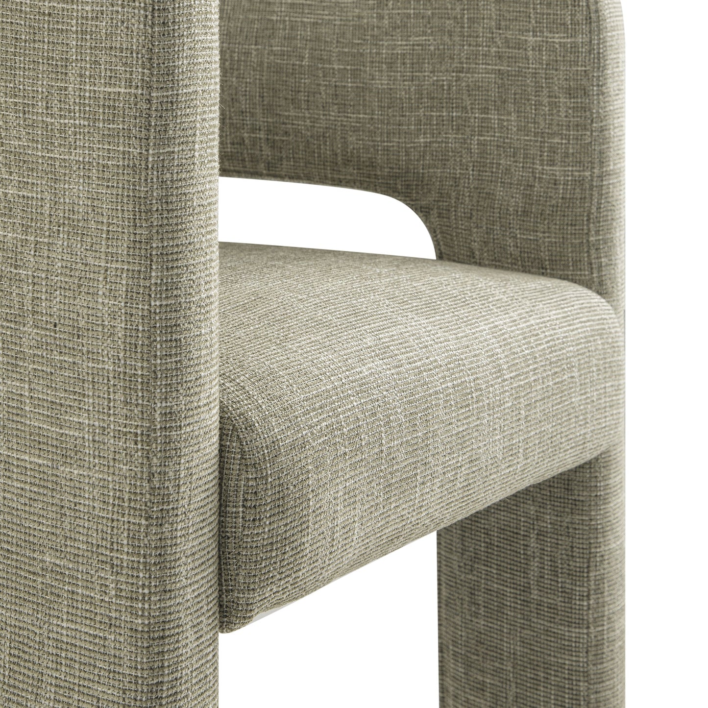 Greenwich Wheat Woven Textured Fabric Dining Chair