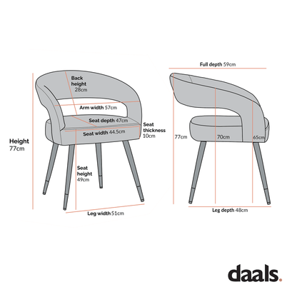 Laurel Wave Taupe Boucle Set of 2 Dining Chairs