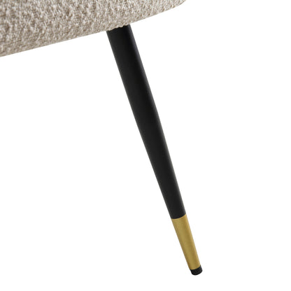 Laurel Wave Taupe Boucle Set of 2 Dining Chairs