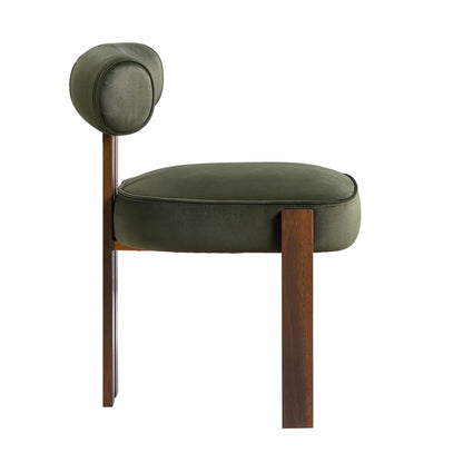Ophelia Moss Green Velvet Dining Chair