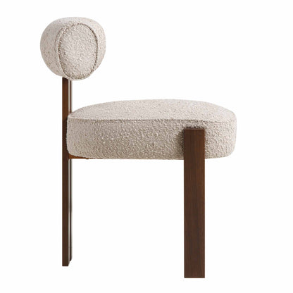 Ophelia Taupe Boucle Dining Chair